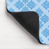 Sky Blue marokkanischer Damask Mousepad (Ecke)