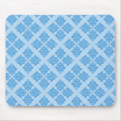 Sky Blue marokkanischer Damask Mousepad (Vorne)