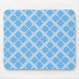 Sky Blue marokkanischer Damask Mousepad