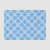 Sky Blue marokkanischer Damask Seidenpapier (Vorderseite)