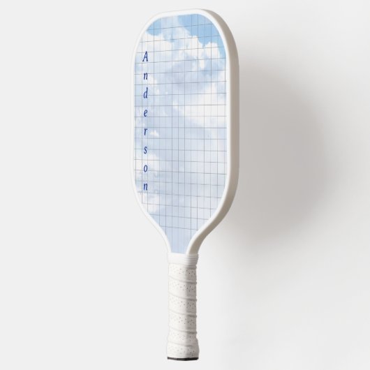 Sky Blue mit Name Pickleball Paddle (Links)