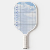 Sky Blue mit Name Pickleball Paddle (Vorderseite)