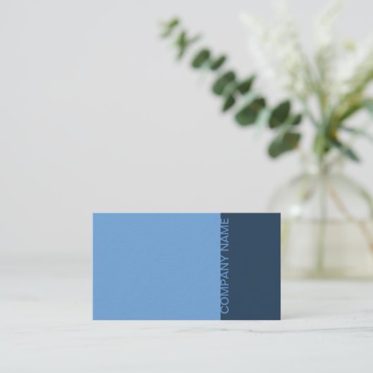 Sky Blue Modern Visitenkarte (Stehend Vorderseite)