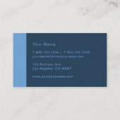 Sky Blue Modern Visitenkarte (Rückseite)