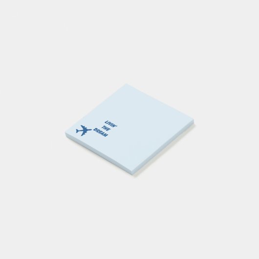 Sky Blue Notes Post-it Klebezettel (angewinkelt)
