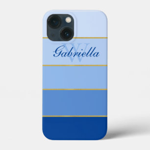 Sky Blue Ombre Color Blocks Personalisierter Case 