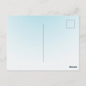 Sky Blue Ombre Postkarte (Rückseite)