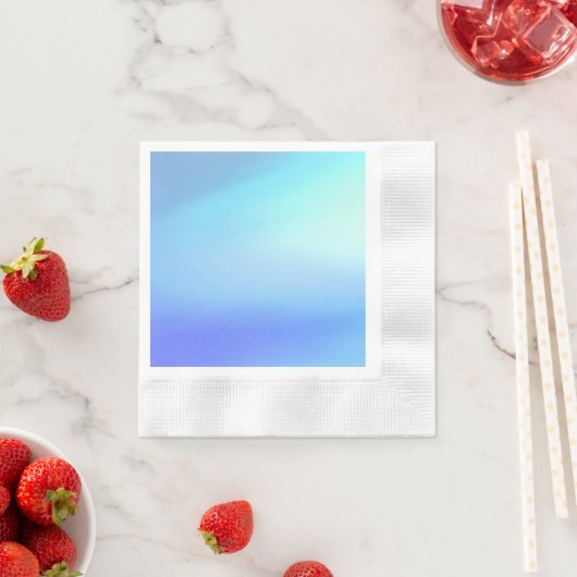 Sky Blue Paper Napkin Serviette (Beispiel)