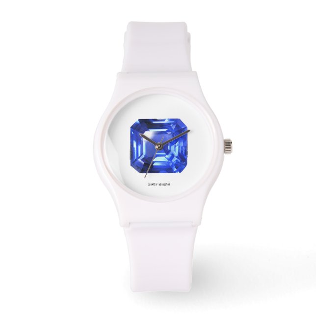 Sky Blue Pattern Armbanduhr (Vorderseite)