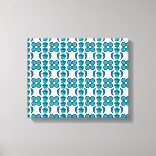 Sky Blue Pattern Leinwanddruck