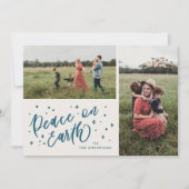 Sky Blue Peace Earth Briefe Weihnachten 2 Foto (Vorderseite)