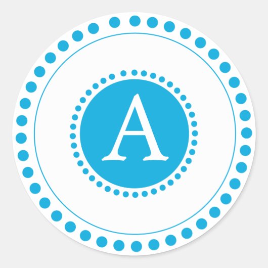 Sky Blue - Personalisierte Umschlag Aufkleber (Vorderseite)