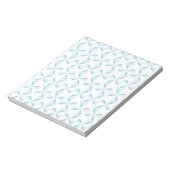 Sky Blue Pinwheels Artikel Notizblock (Rotiert)
