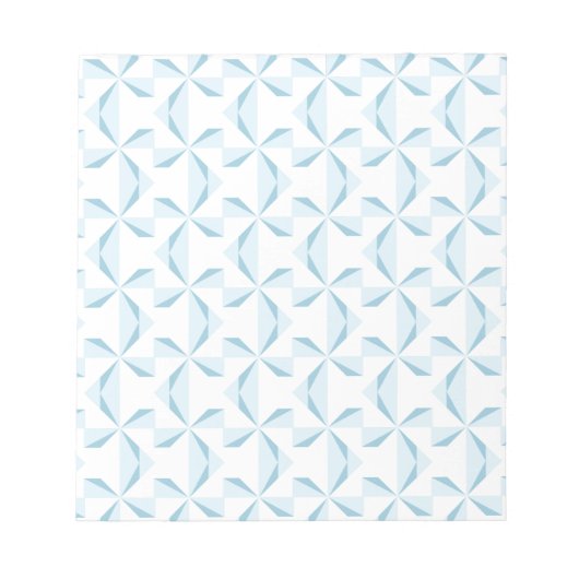Sky Blue Pinwheels Artikel Notizblock (Vorderseite)
