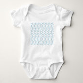 Sky Blue Pinwheels Baby Strampler (Vorderseite)