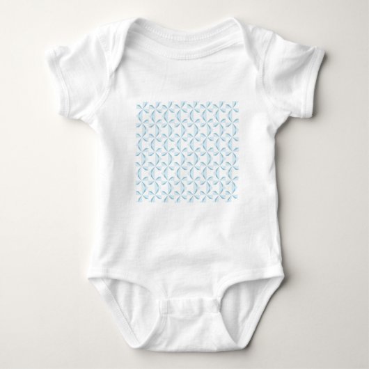 Sky Blue Pinwheels Baby Strampler (Vorderseite)