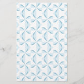 Sky Blue Pinwheels Briefpapier (Vorderseite)