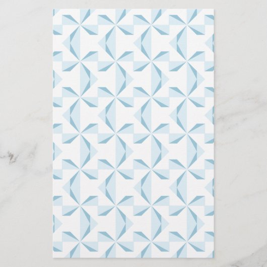 Sky Blue Pinwheels Briefpapier (Vorderseite)