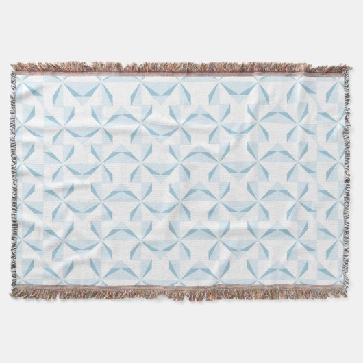 Sky Blue Pinwheels Decke (Vorderseite)