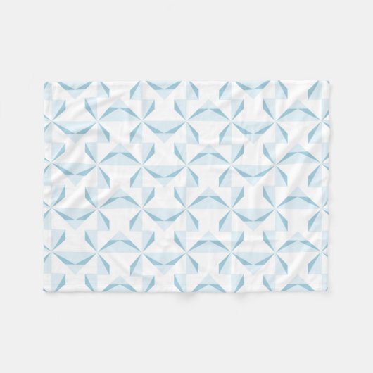 Sky Blue Pinwheels Fleecedecke (Vorderseite (Horizontal))