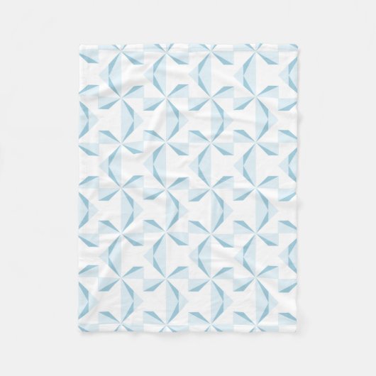 Sky Blue Pinwheels Fleecedecke (Vorderseite)