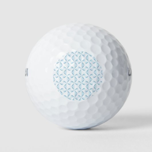 Sky Blue Pinwheels Golfball (Vorderseite)