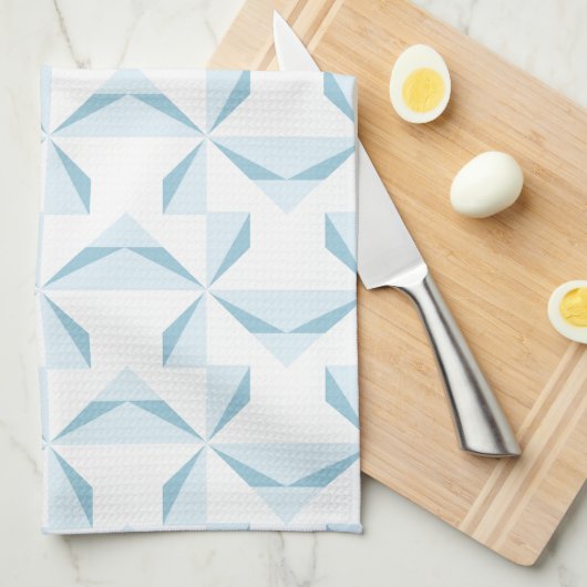 Sky Blue Pinwheels Handtuch (Viertel Falte)