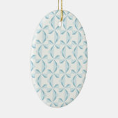 Sky Blue Pinwheels Keramik Ornament (Rechts)