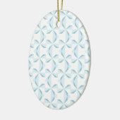Sky Blue Pinwheels Keramik Ornament (Links)