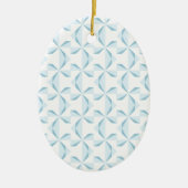 Sky Blue Pinwheels Keramik Ornament (Vorne)