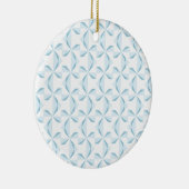 Sky Blue Pinwheels Keramik Ornament (Rechts)