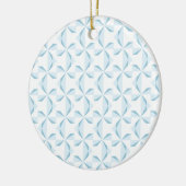 Sky Blue Pinwheels Keramik Ornament (Links)