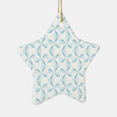 Sky Blue Pinwheels Keramikornament (Rechts)