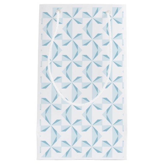 Sky Blue Pinwheels Kleine Geschenktüte (Vorderseite)