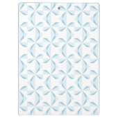 Sky Blue Pinwheels Klemmbrett (Rückseite)