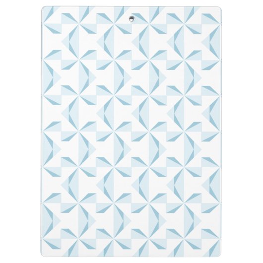Sky Blue Pinwheels Klemmbrett (Rückseite)
