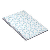 Sky Blue Pinwheels Notizblock (Rechte Seite)