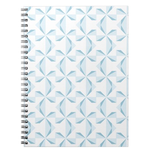 Sky Blue Pinwheels Notizblock (Vorderseite)