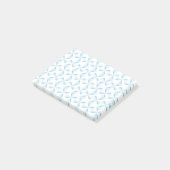 Sky Blue Pinwheels Post-it Klebezettel (angewinkelt)