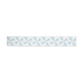 Sky Blue Pinwheels Rundum-Adressaufkleber (Person)