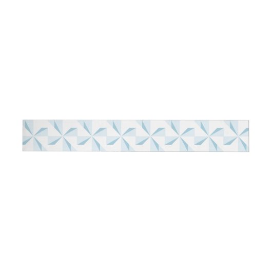 Sky Blue Pinwheels Rundum-Adressaufkleber (Person)
