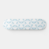 Sky Blue Pinwheels Skateboard (Horizontal)