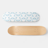 Sky Blue Pinwheels Skateboard (Horizontal)