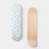 Sky Blue Pinwheels Skateboard (Vorderseite)