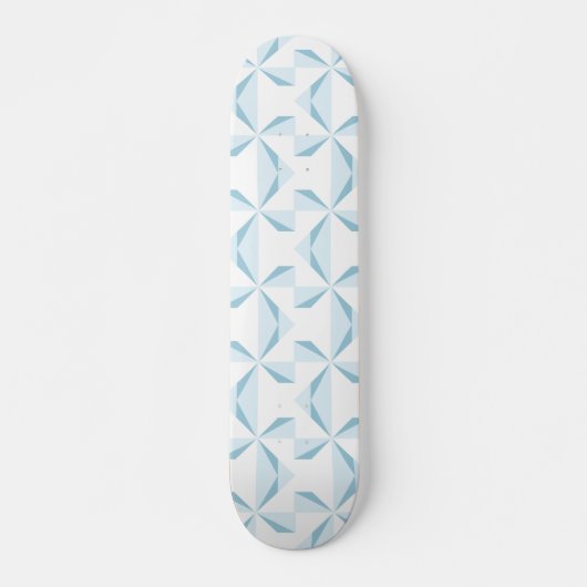 Sky Blue Pinwheels Skateboard (Vorne)
