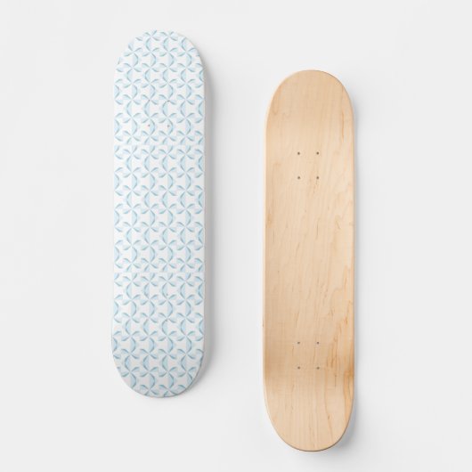 Sky Blue Pinwheels Skateboard (Vorderseite)