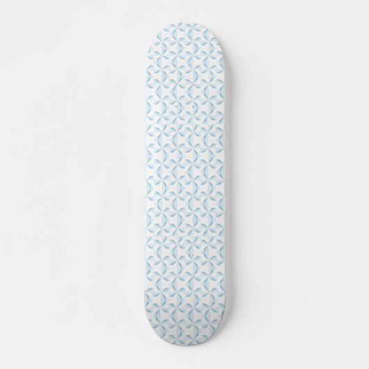 Sky Blue Pinwheels Skateboard (Vorne)