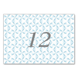 Sky Blue Pinwheels Tischnummer