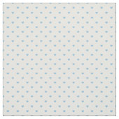 Sky Blue Polka Dot Hearts Stoff (Muster)