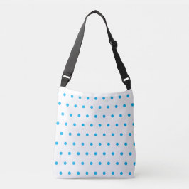 Sky Blue Polka Dots Tragetaschen Mit Langen Trägern